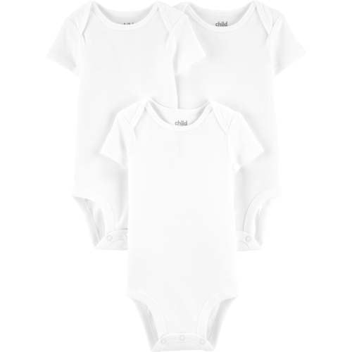 Carter's Child of Mine Baby Boys & Girls Short Sleeve Bodysuits, 3 Pack (Preemie-18M)