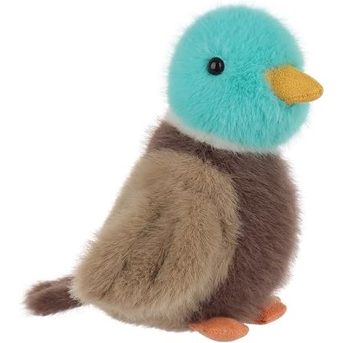Apricot Lamb Mallard Lifelike Green Duck Plush Stuffed Animals for Kids, Soft Cute Plushies Toys for Baby Girl and Boy, Fluffy Mallard Green Duck 5.2 Inches