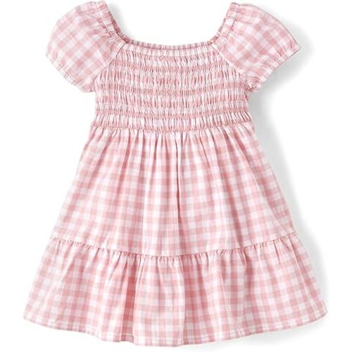 The Children's Place,and Toddler Short Sleeve Dressy Dress, 18-24 or larger