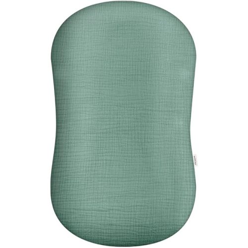 Muslin Baby Lounger Cover, Newborn Lounger Cover, Soft Cotton Breathable Lounger Pillow for Boys Girls Infant, Cover Only (Roman Green)
