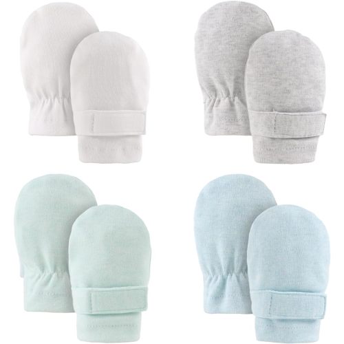 Newborn Baby Mittens Infant No Scratch Gloves Cotton Mitts for Baby Girls Boys