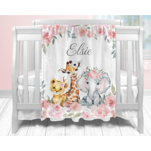 Personalized Baby Blanket | Baby Girl Gift Unique | Custom Baby Girl Blanket with Name | Personalized Baby Gifts for Girl, Newborn and Kids
