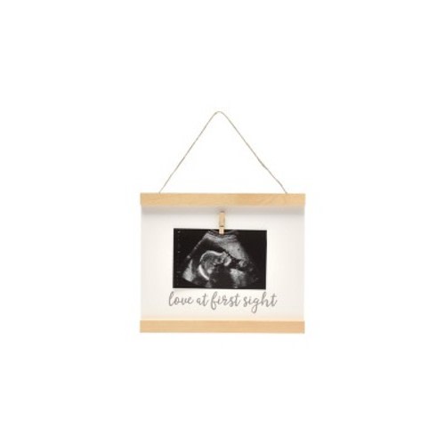 Pearhead Wooden Sonogram Wall Frame - 4"x5"