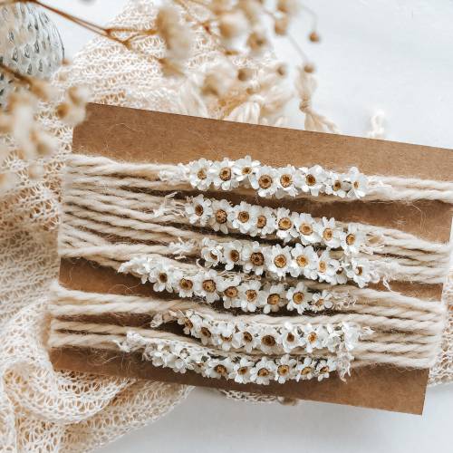 Little daisy rustic boho tieback - Newborn photography prop headbands