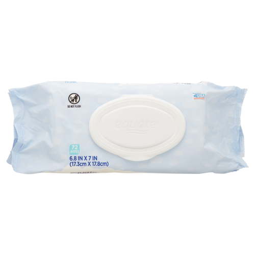 Equate Wipes, Unscented, 72 Wipes (Flip-Top Pack)