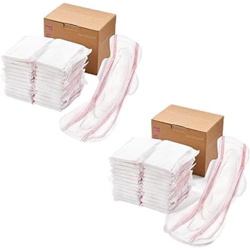 Premium Winged Maternity Peri Pads Clean & Secure Overnight Maxi Postpartum Pads, Extra Heavy Absorbency, Powerful Leak Protection, Extra Long Incontinence Pads for Women After Birth, 48 Ct