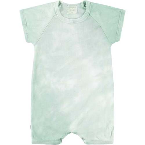 Eco Ribbed Shortall Onesie, Green - Paige Lauren | Maisonette