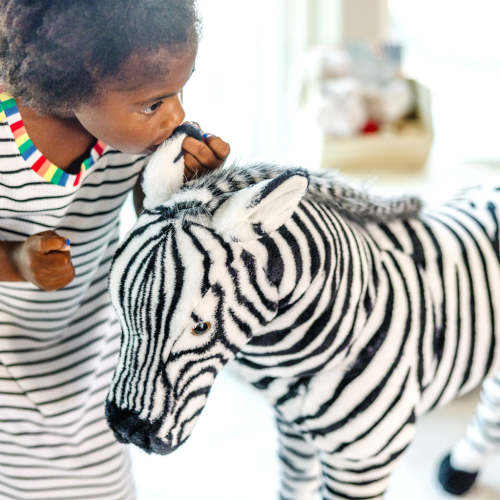 Zebra Lifelike Plush Stuffed Animal