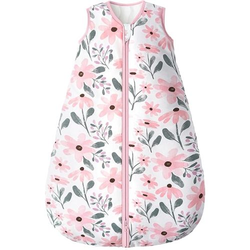 Yoofoss Baby Sleep Sack 6-12 Months, TOG 2.5 Baby Wearable Blanket with 2-Way Zipper, 100% Cotton Fabric Winter Newborn Sleeping Sack, Warm Soft Comfy(Medium)