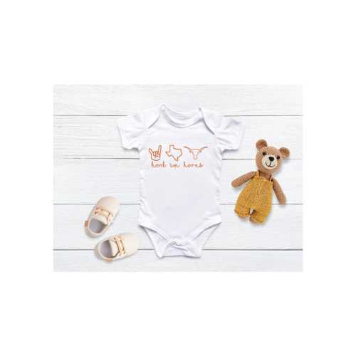 Hook Em Horns Texas Longhorns Infant Fine Jersey Bodysuit