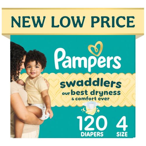Pampers Swaddlers Sensitive Disposable Diapers - Size 4 - 120ct