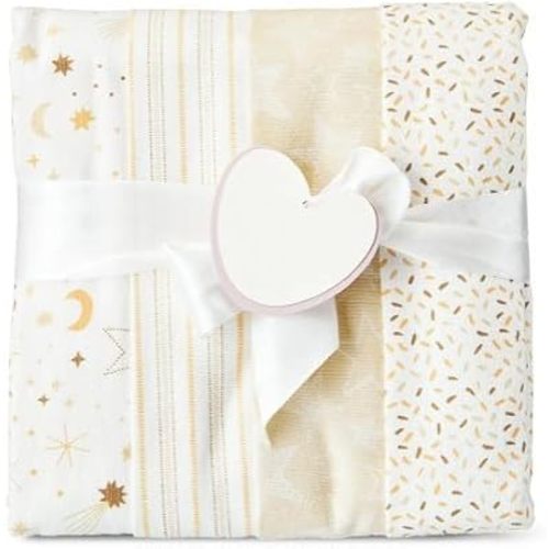 4-Piece Cotton Flannel Baby Receiving Blankets, Yellow – Soft Baby Blankets Unisex, Flannel Receiving Blankets.