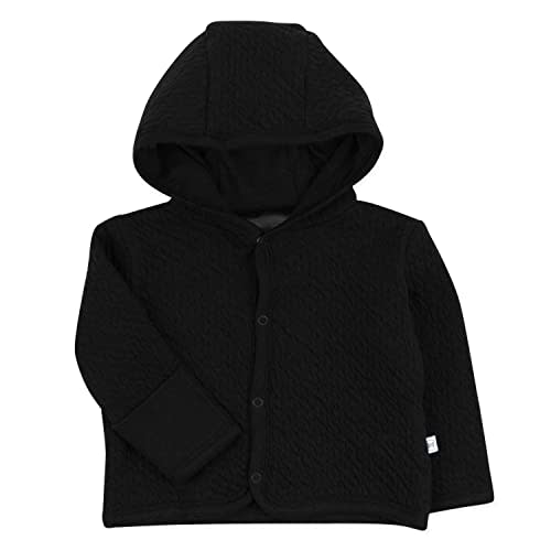 HonestBaby Snap-Front Hooded Jackets, Side-Snap Top, Hoodies in Cozy 100% Organic Cotton Infant Baby Boys, Girls, Unisex