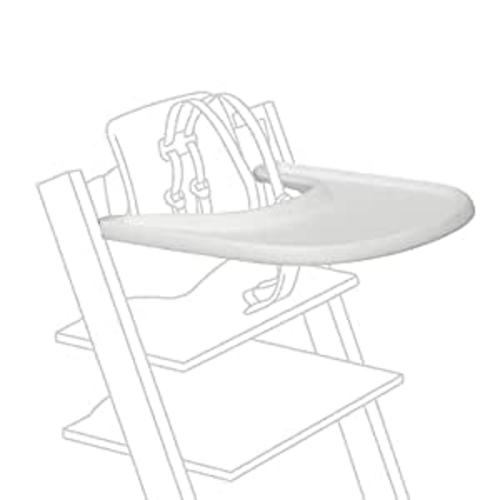 Stokke Tray, White - Designed Exclusively for Tripp Trapp Chair + Tripp Trapp Baby Set - Convenient to Use and Clean - Made with BPA-Free Plastic - White