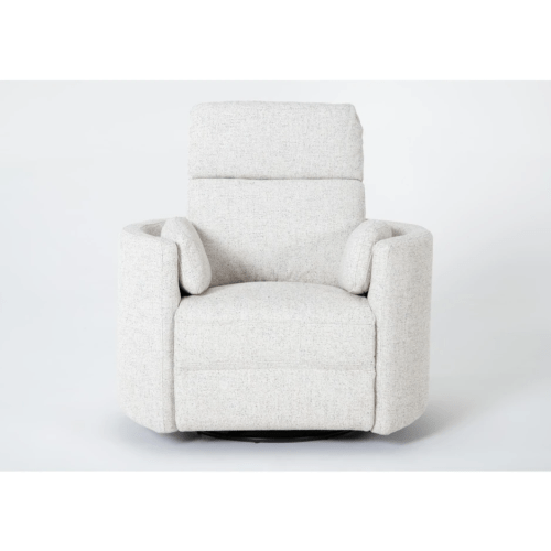 Rayna Quartz Nursery 40" Power Swivel Glider Recliner | Living Spaces