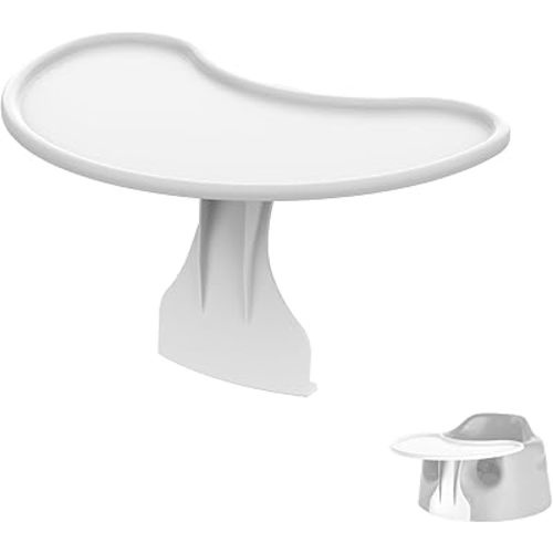 Tray Accessory Compatible with Bumbo Floor Seat | for Feeding and Playing | Surface Easy to Clean Tray Attachment | Easily to Install to Bumbo Baby Seat | White