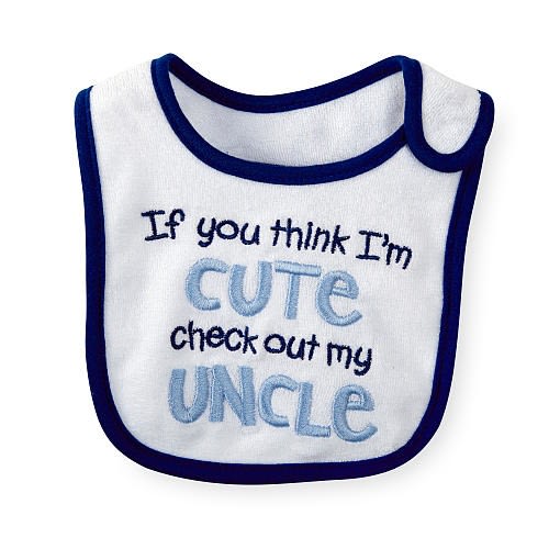 Koala Baby 'If You Think I'm Cute Check Out My Uncle' Bib