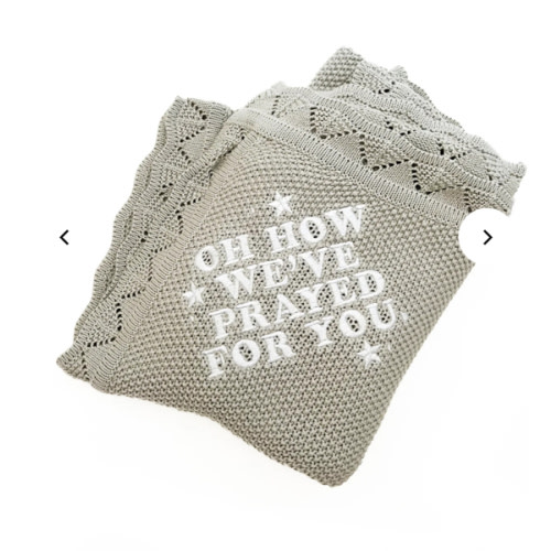 Oh How We've Prayed For You Knit Blanket – AmorClothingCo.