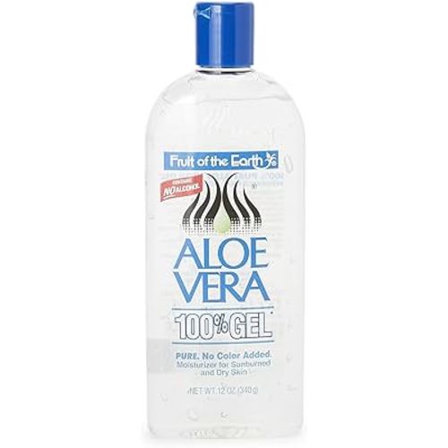 Fruit of the Earth Moisturer Gel, Aloe Vera, 12 Ounce