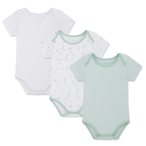 LAKE | Baby | Pima Cotton Pajamas | Parisian Green Baby Bodysuit Bundle