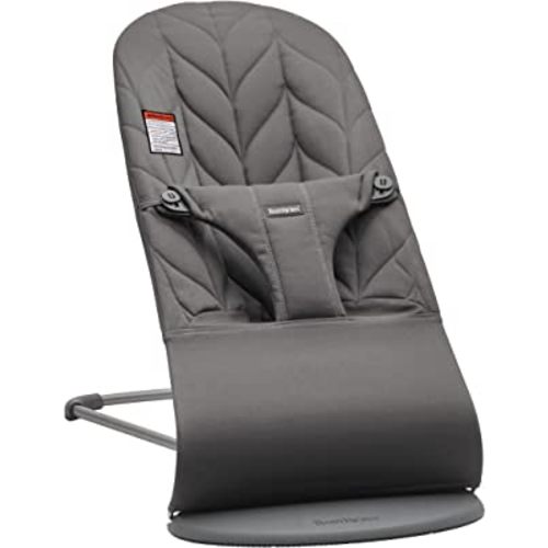 BabyBjörn Bouncer Bliss, Cotton, Petal Quilt, Anthracite