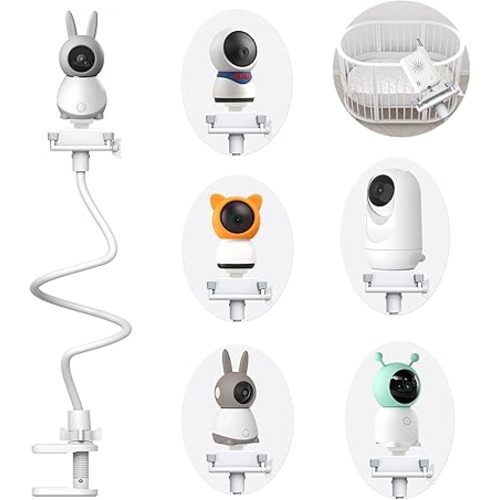 Baby Camera Mount Stand Compatible with BOIFUN/TECGUUD/ieGeek Baby Monitor Flexible Baby Monitor Holder Shelf C,Baby Camera Stand More Safety(33.75 inch/Camera Not Included)
