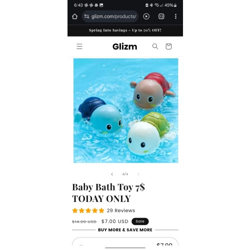 Baby Bath Toy 7$ TODAY ONLY – GLIZM