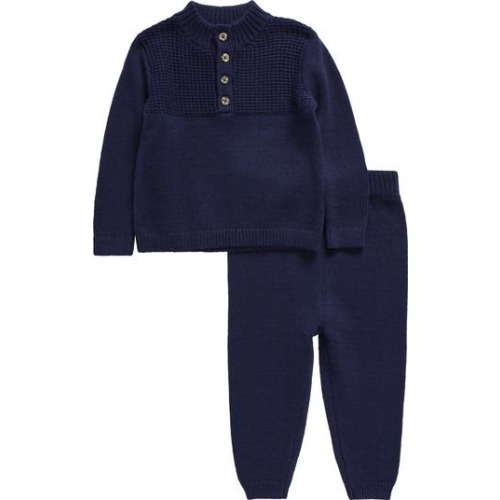 Mock Neck Sweater & Pants Set, 6M
