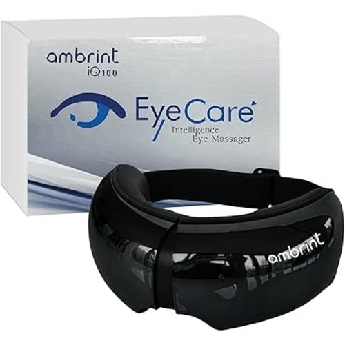 Eye Massager with Heat Bluetooth Smart Off, for Eye Relaxing, Migraine Stress Relief, Improves Sleep, Comforts Dry Eyes Tired Puffy Eyes. Gift for Birthday Father’s, Mother’s Day, Men, Women