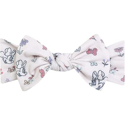 Copper Pearl Baby Stretchy Soft Knit Headband Bow Minnie Mouse's Bowquet