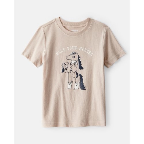 Toddler Boy Hold Your Horses Short-Sleeve Graphic Tee - Tan - OshKosh | Carter's