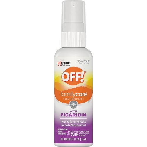 OFF! FamilyCare Insect & Mosquito Repellent Spritz, Bug Spray Made with Picaridin for Everyday Use, 4 oz