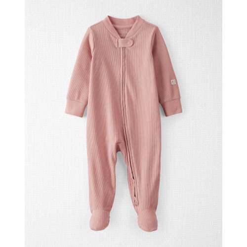 Baby  Organic Cotton Sleep & Play Pajamas in Pink