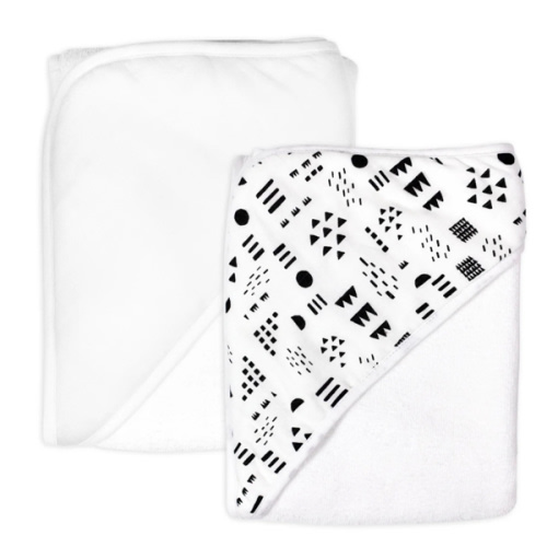 2-Pack Organic Cotton Hooded Towels, Rose Blossom | Honest Baby Clothing