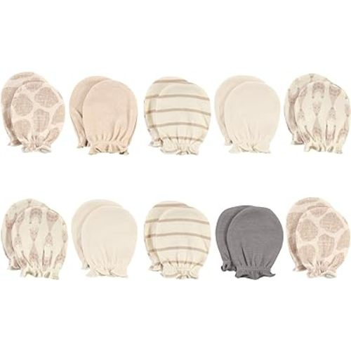 Hudson Baby Unisex Baby Cotton Scratch Mittens