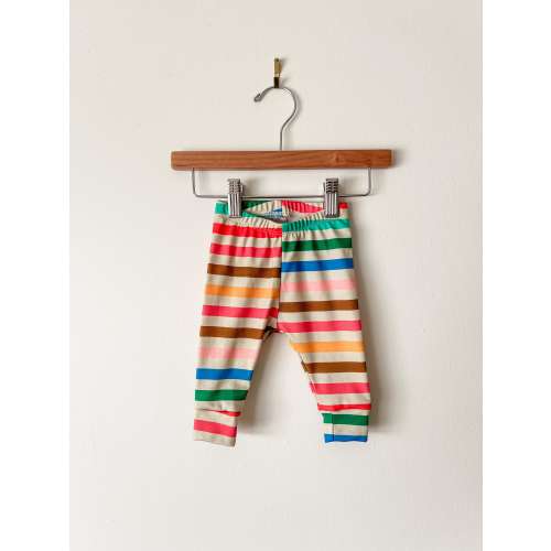 Rainbow stripe kids pants // organic baby leggings // retro toddler clothes // kids pants // gender neutral clothing // baby girl clothes