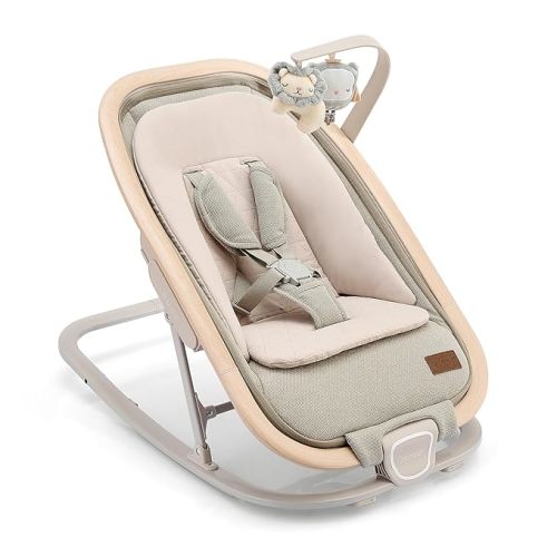 Gromast 2-in-1 Baby Bouncer Seat for Infants, Portable Baby Rocker with 3 Adjustable Backrest Positions & Travel Bag