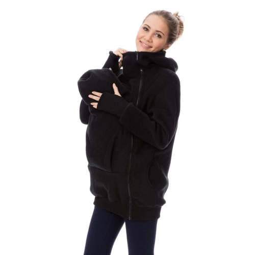 Cozy Warm Cashmere Baby Carrier Mama Kangaroo Coat
