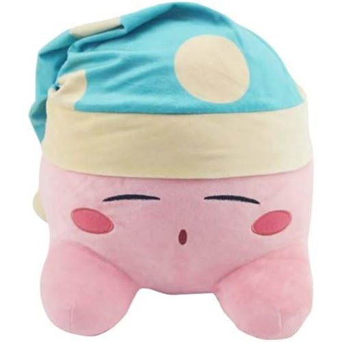 Kirby 12″ Mega Plush (Sleepy Hat) – Official Nintendo Licensed, Jumbo Soft Pillow Plush for Kids & Collectors, (Sleep, Link, Cowboy, Fighter Kirby)