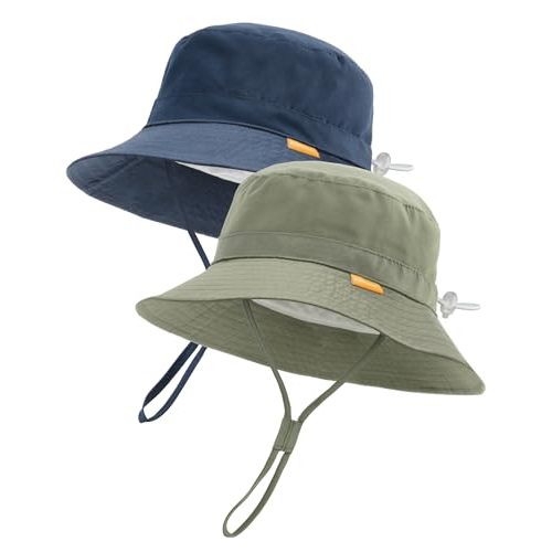 FURTALK Baby Sun Hat Toddler Boys Girls Bucket Hat for Kids 0-5 Years UPF 50+ Sun Protective Child Summer Beach Hats