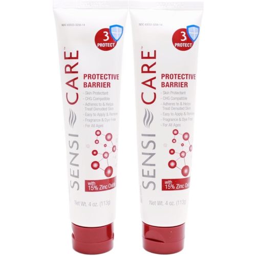 Medline Remedy Specialized Protect Zinc Oxide Paste Skin Protectant 4 oz Tube (Pack of 2 Tubes)