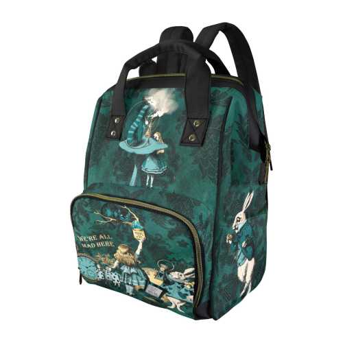 Green Alice in Wonderland Diaper Bag (AAGRDIA)