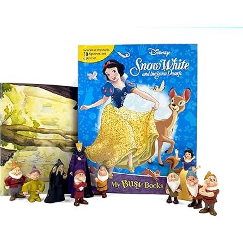 Disney Snow White My Busy Books - Storybook, 10 figurines, playmat