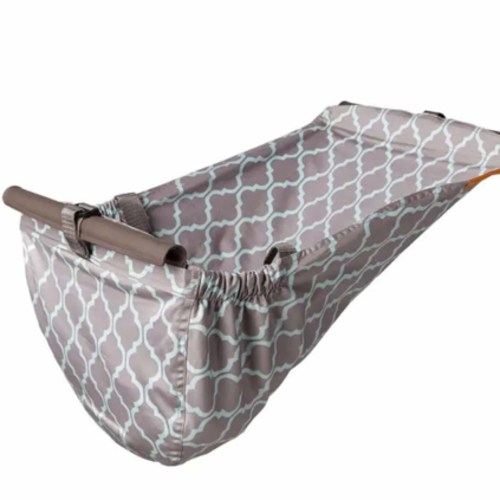 Baby Shopping Cart Hammock - Gray/Aqua