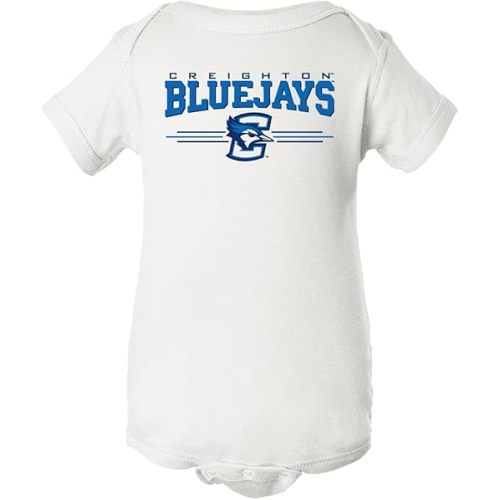 CornBorn Creighton Bluejays Baby Clothes | Infant Romper, 0-3 Months