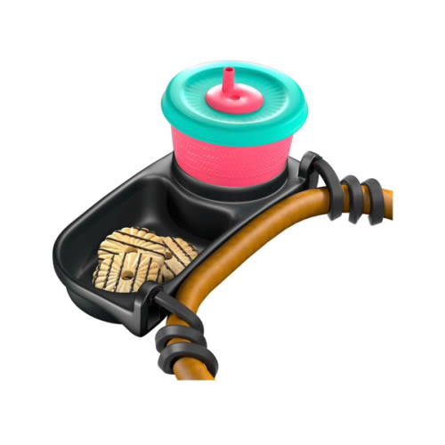 Swanoo Universal Stroller Snack Tray | Compatible With Nuna Mockingbird Bugaboo Uppababy | Stroller Bumper Bar Tray Attachment with Cup Holder | Baby Toddler Disneyland Essentials Stroller Accessories