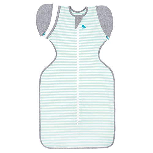 Love to Dream Swaddle Up Transition Swaddle, Patented Zip-Off Wings, Gently Help Baby Transition from Being Swaddled to Arms Free When Showing Signs of Rolling, 1.0 TOG, 13-19 lbs, Mint
