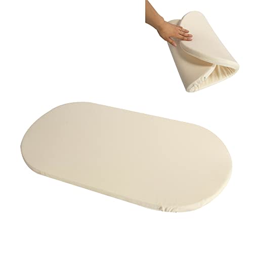 Co Storage Baby Changing Table Mattress Pad Foam Mattress Pad for Bassinet Cradle Moses Basket Changing Basket, Beige, Crib