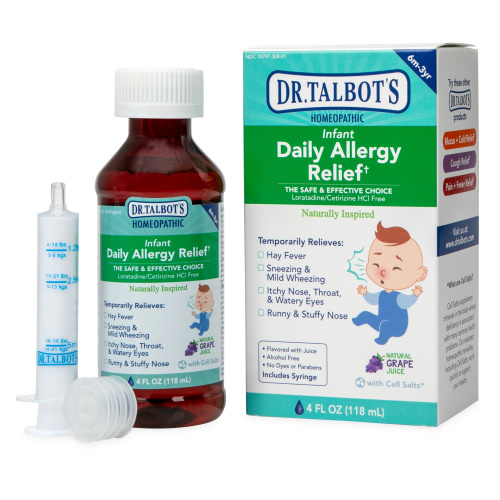 Dr. Talbot's Homeopathic Infant Daily Allergy Relief with Cell Salts, Grape, 4 fl oz