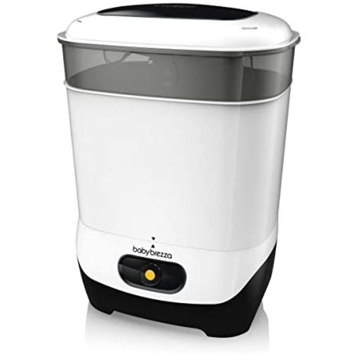 Baby Brezza One Step Bottle Sterilizer – Electric Steam Sterilization – Universal Fit and Highest Capacity - Fits up to 8 Baby Bottles & 2 Sets of Pump Parts (Any Brand)